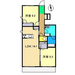 シャーメゾン篠原の物件間取画像